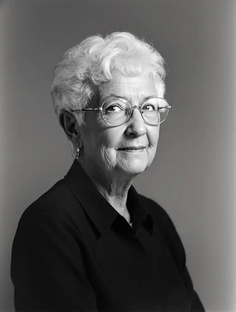Portret czarno-biały: Zofia Kowalczyk